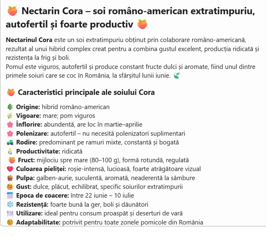 Nectarin Cora